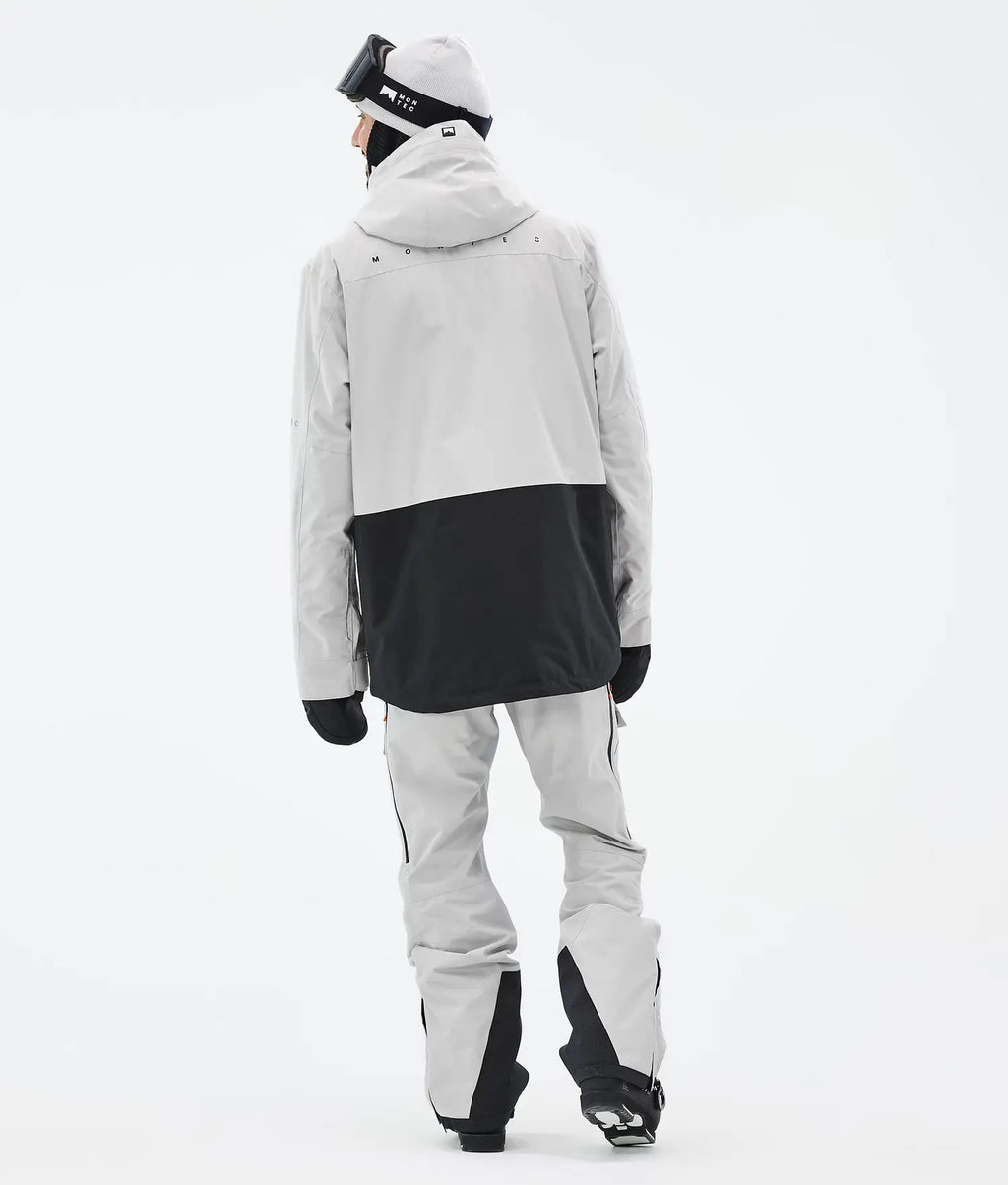 Fawk Ski Jacket Men Light Grey/Black