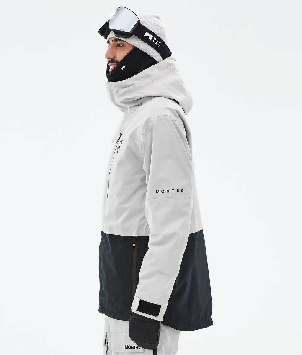Fawk Ski Jacket Men Light Grey/Black