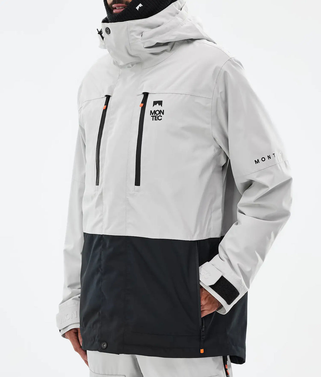 Fawk Ski Jacket Men Light Grey/Black