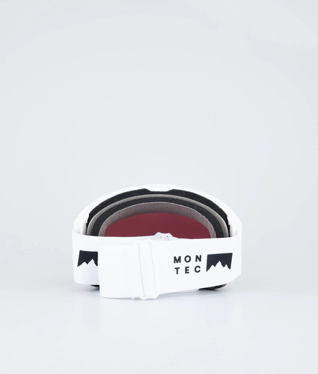 Kob Skibrille White W/White Black Mirror