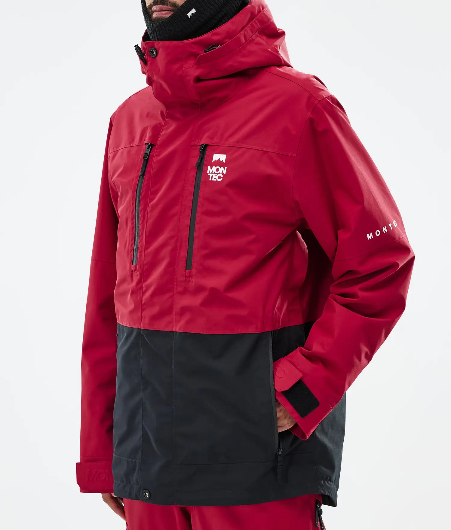 Fawk Ski Jacket Men Deep Red/Black