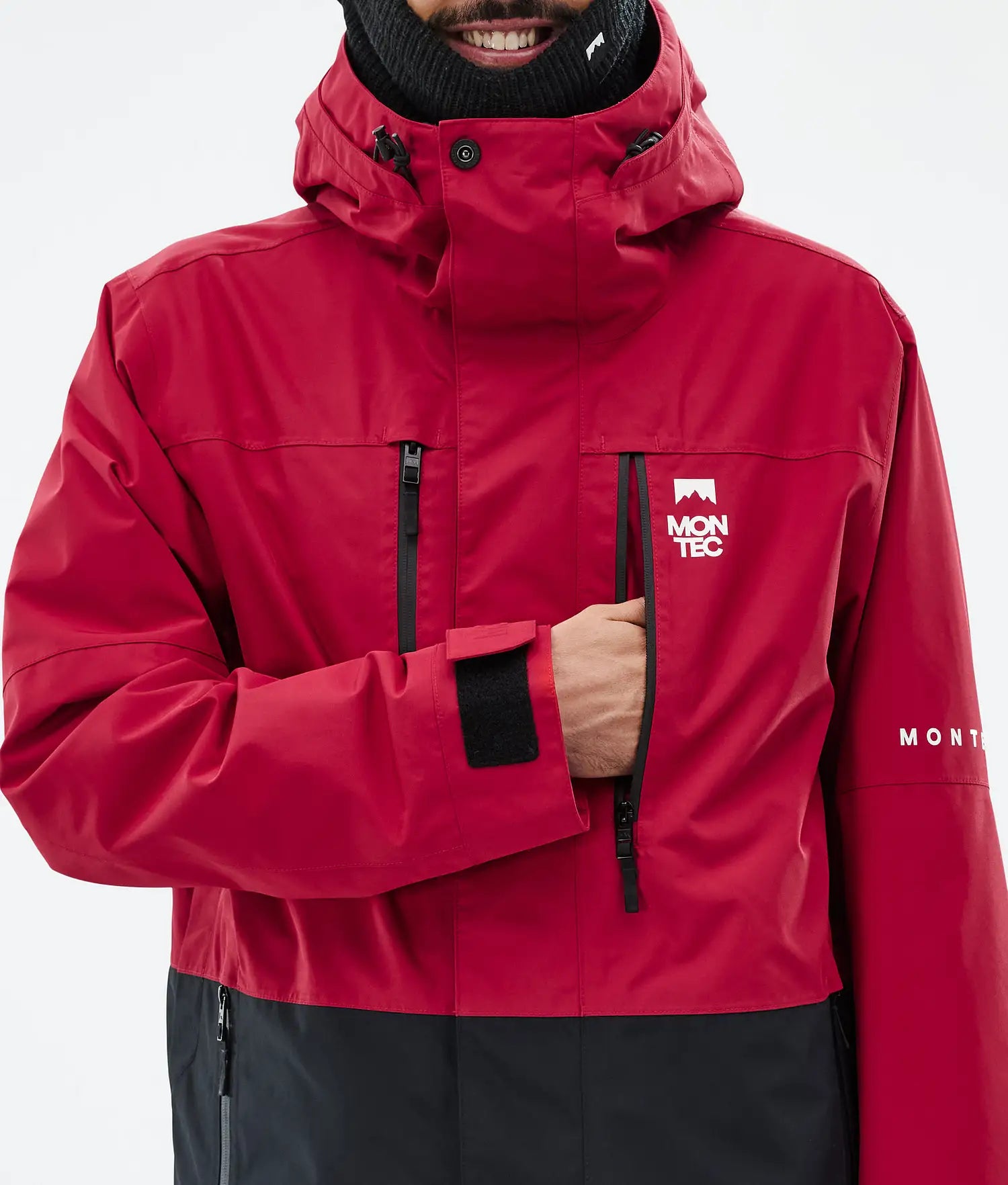 Fawk Ski Jacket Men Deep Red/Black