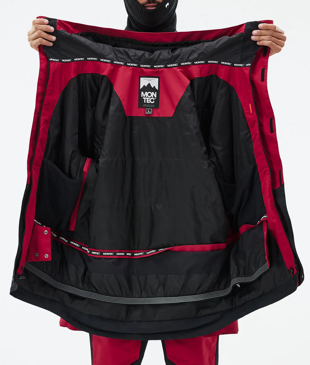 Fawk Ski Jacket Men Deep Red/Black