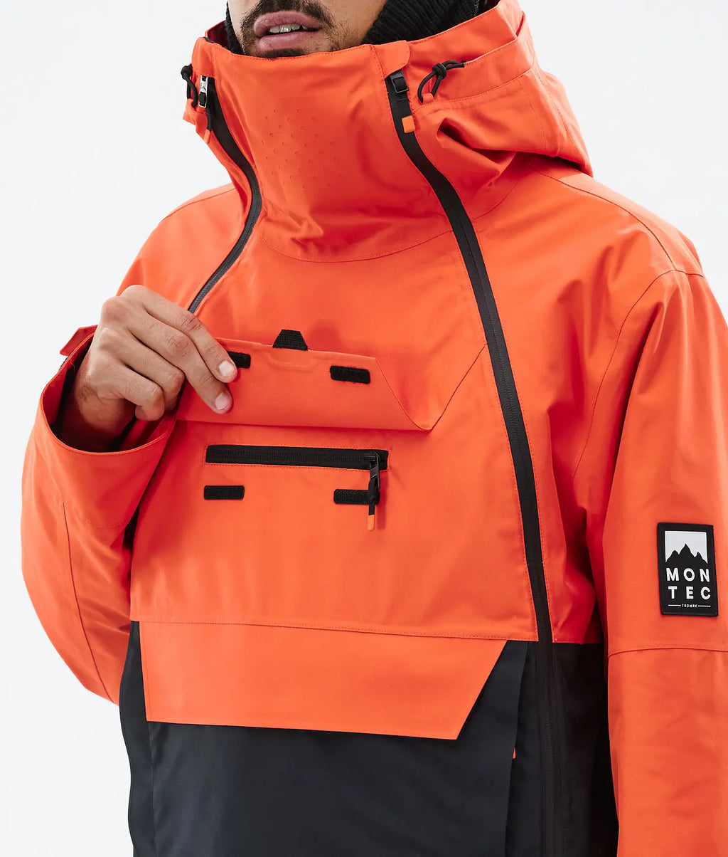 Doom Ski Jacket Men Orange/Black