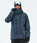 Blizzard Full Zip Snowboard Jacket Men Metal Blue