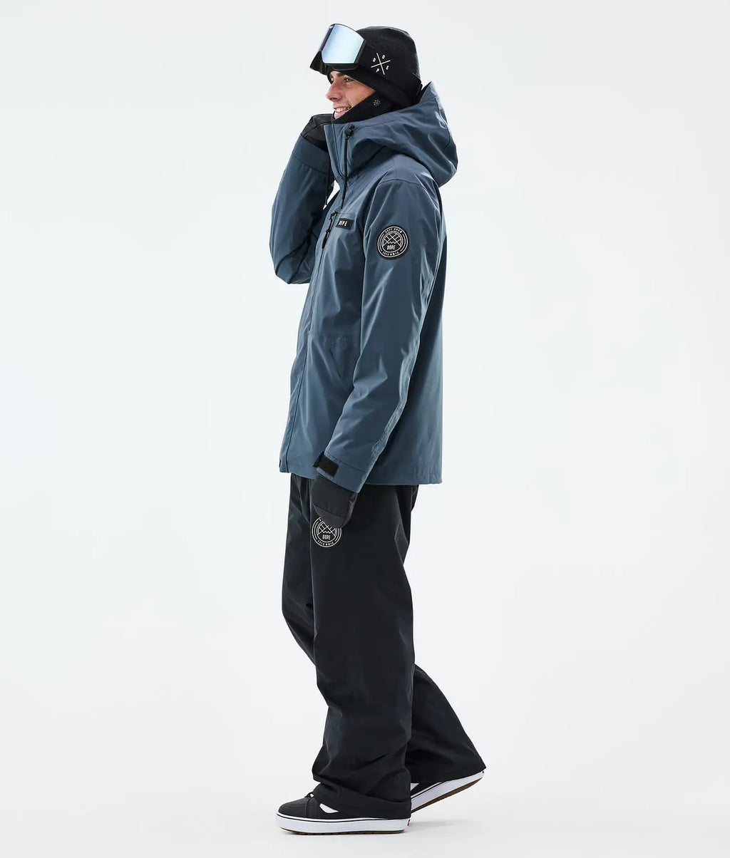 Blizzard Full Zip Snowboard Jacket Men Metal Blue