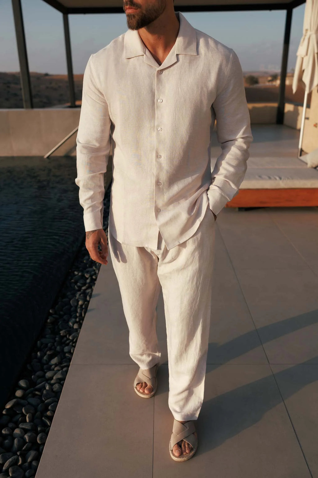 LINEN SHIRT - OAT