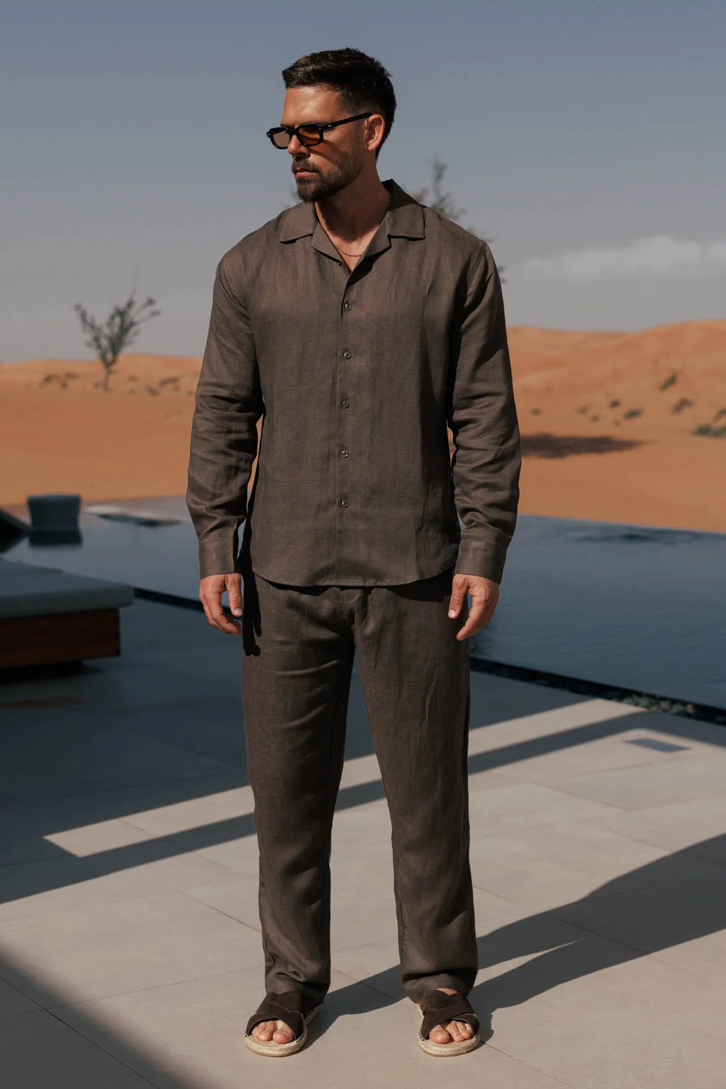 LINEN SHIRT - OAK