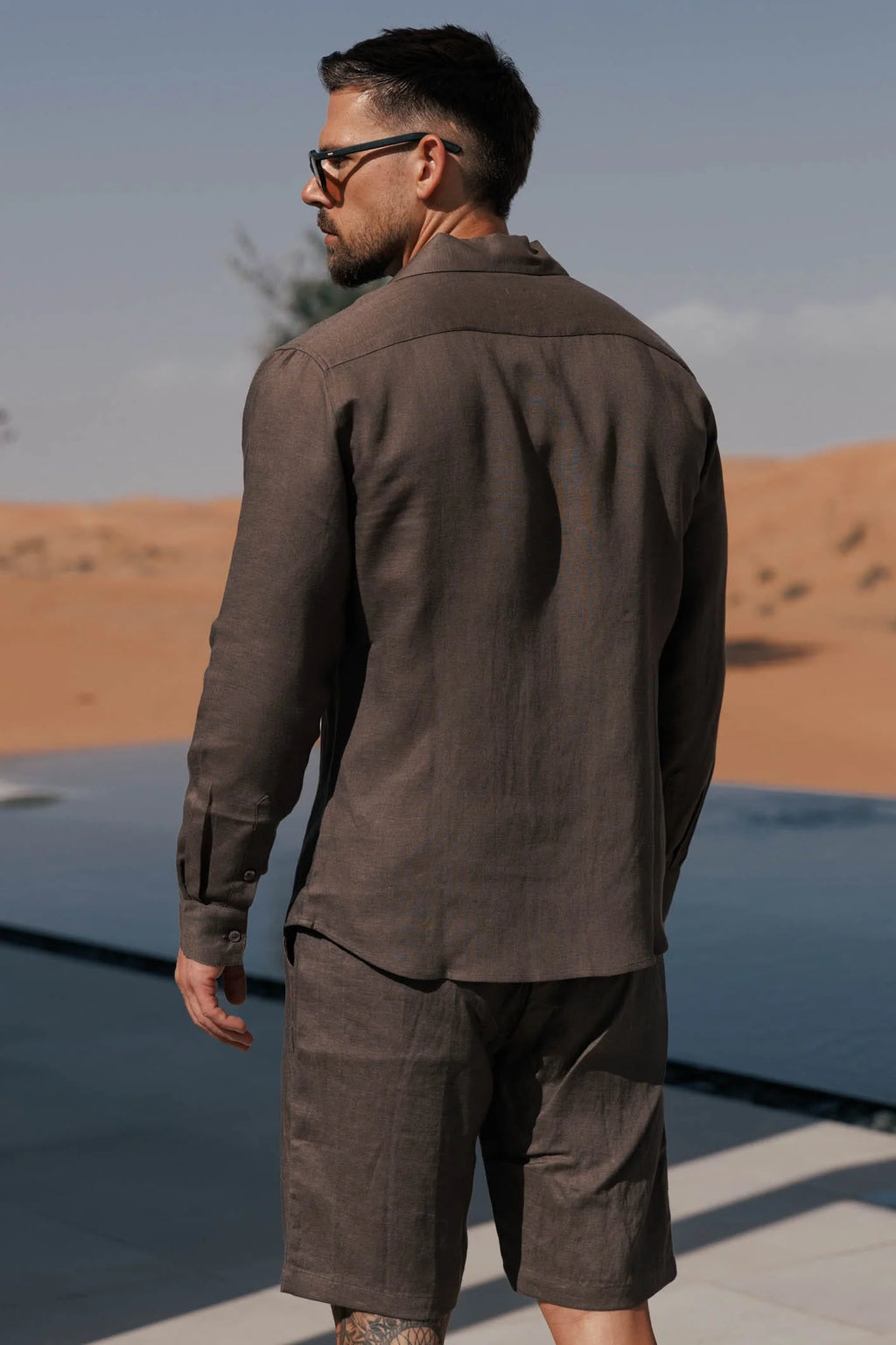 LINEN SHIRT - OAK