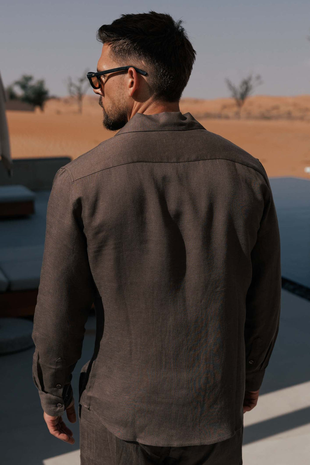 LINEN SHIRT - OAK