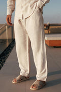 LINEN TROUSER - OAT