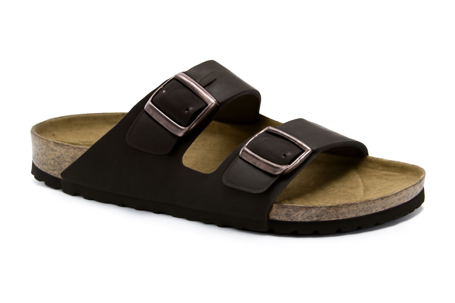 Sandale mit Soft Fußbett Schwarz