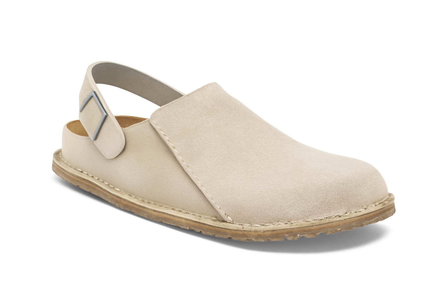 Schuhe Wildleder Damen Beige