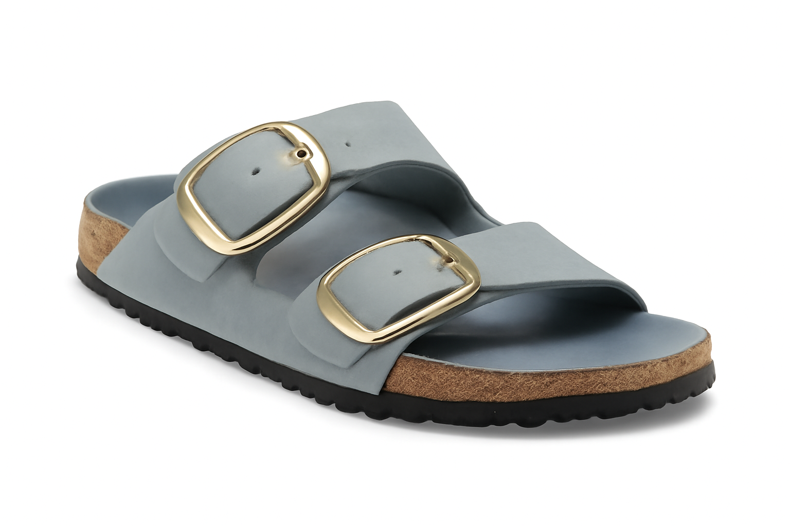 Women's Chunky Sandal Large Buckle Blue