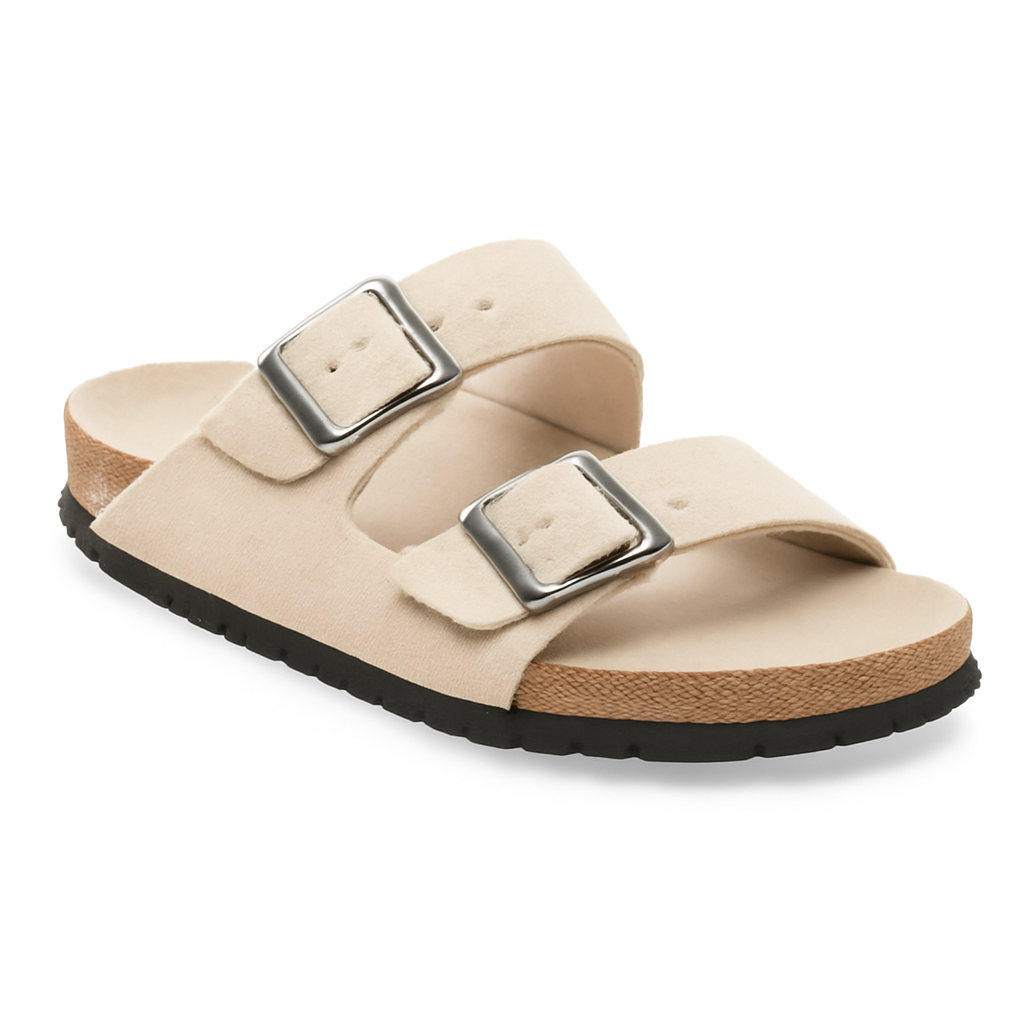 Sandale mit Soft Fußbett Weiß