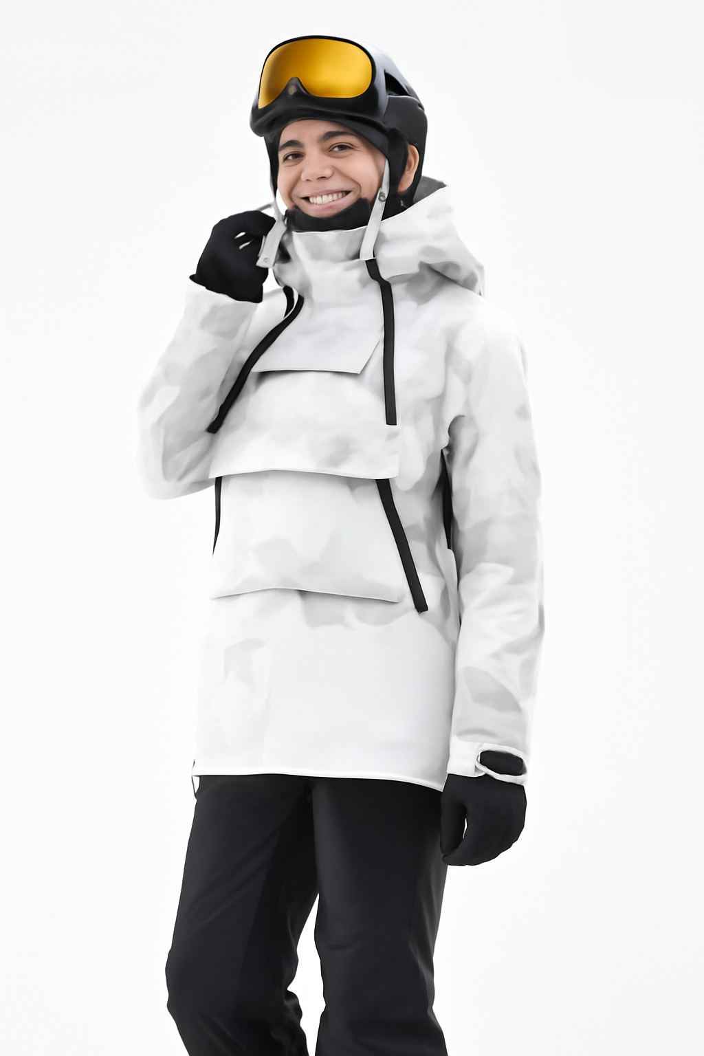 Snowboard Jacket Women Grey Camouflage II