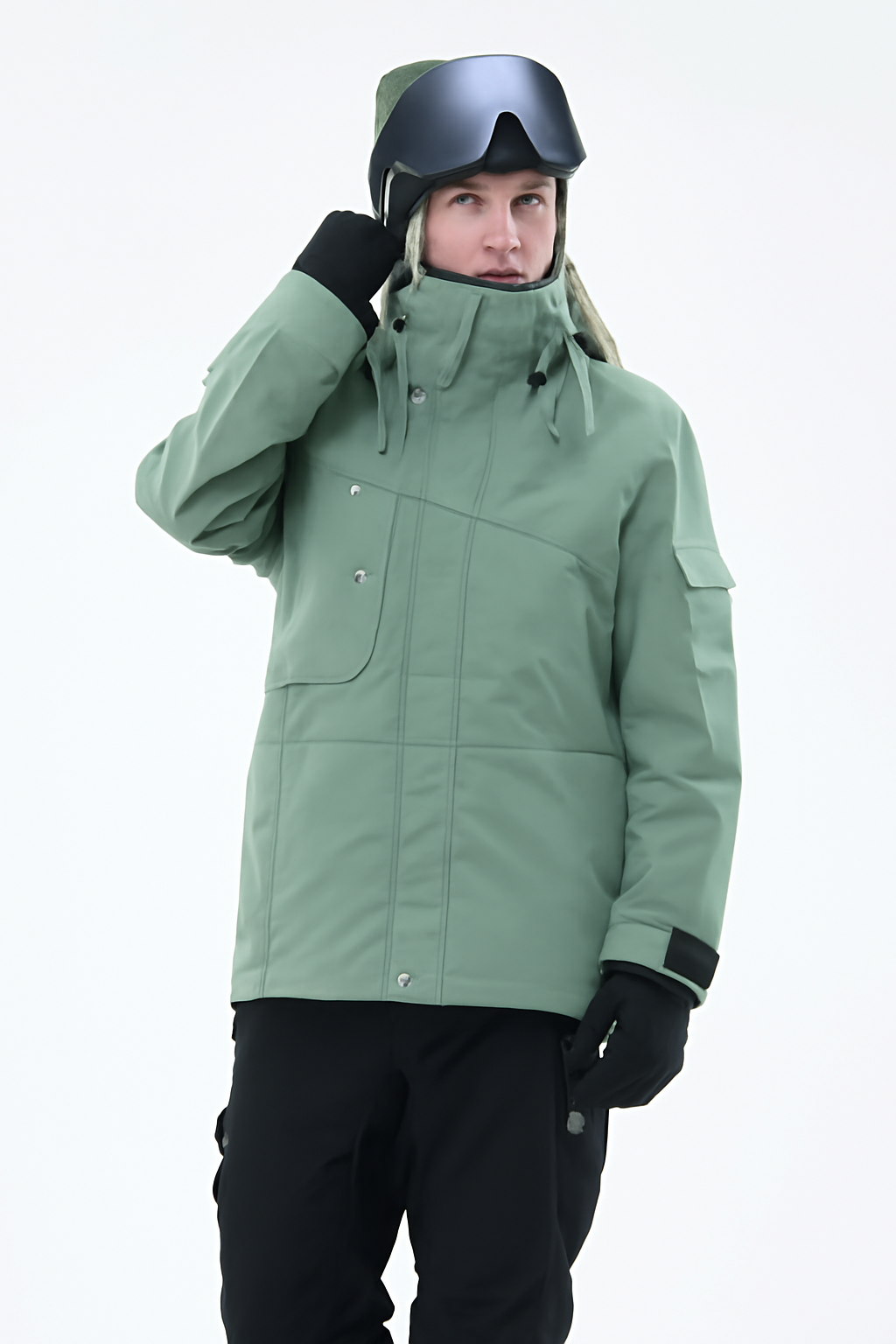Snowboard Jacket Women Faded Green