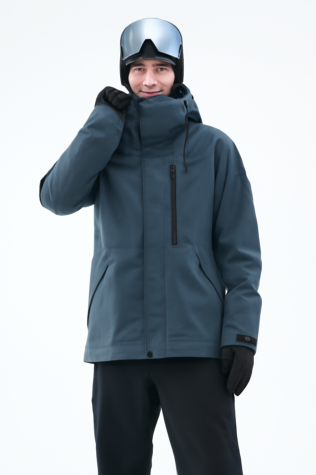 Snowboard Jacket Men Metal Blue