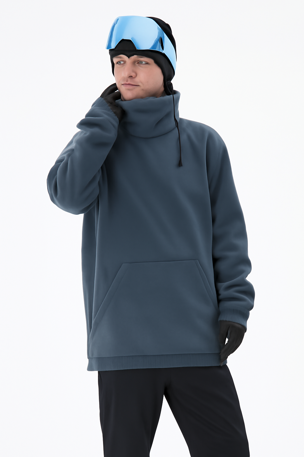 Snowboard Jacket Men Metallblau