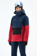 Snow Jacket Women Dark Blue/Black/Red