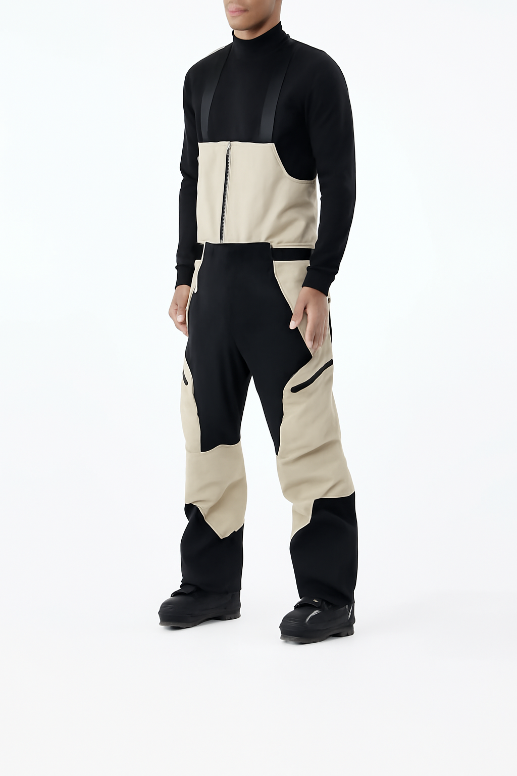 Snow Pants Men Sand/Black