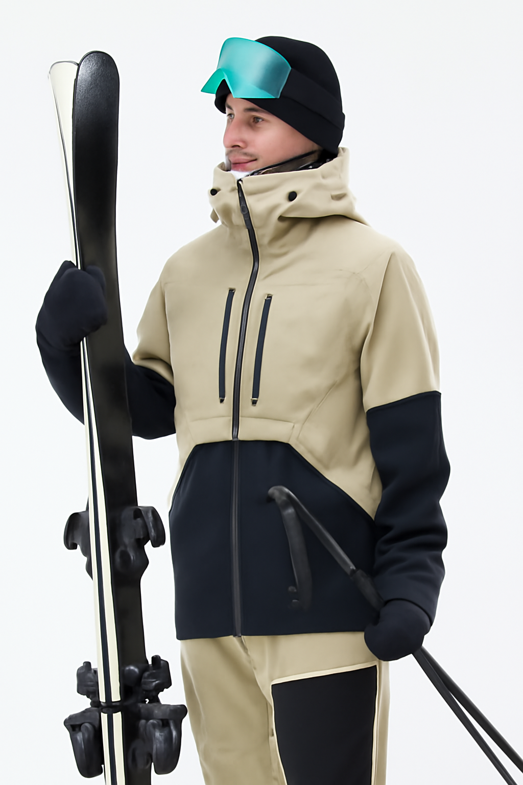 Ski Jacket Men Sand/Black