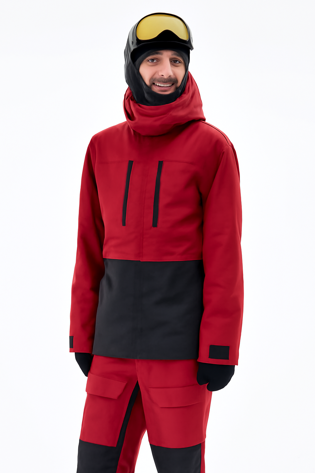 Snow Jacket Men Red/Black