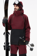 Ski Jacket Men Burgunder/Schwarz
