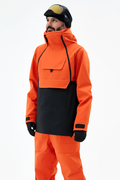 Snow Jacket Men Orange/Black