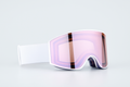 Goggles White with Pink Mirror
