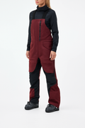 Snowboard Pants Women Burgundy/Black