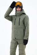 Snowboard Jacket Women Greenish
