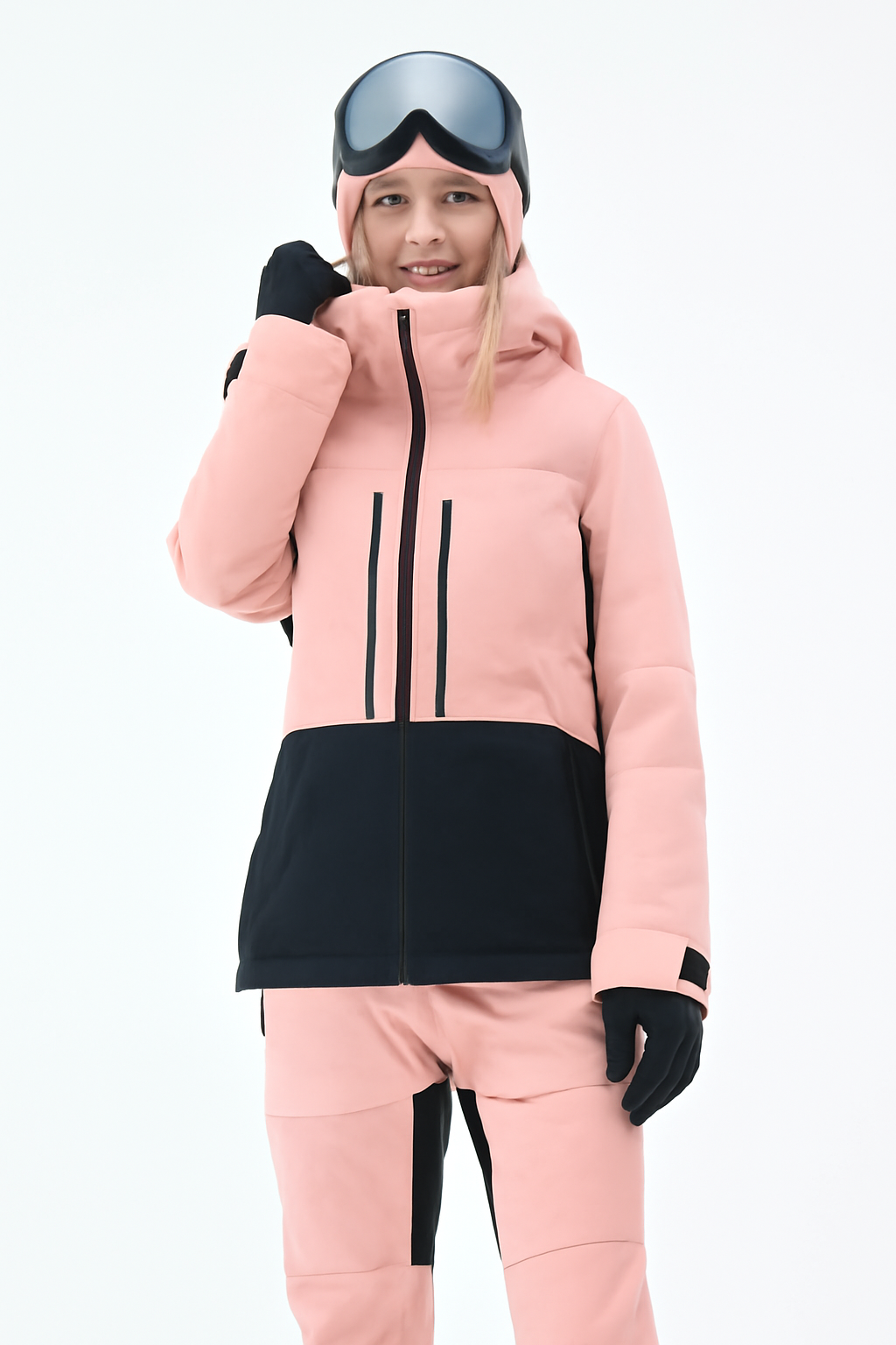 Snowboard Jacket Women Soft Pink/Black