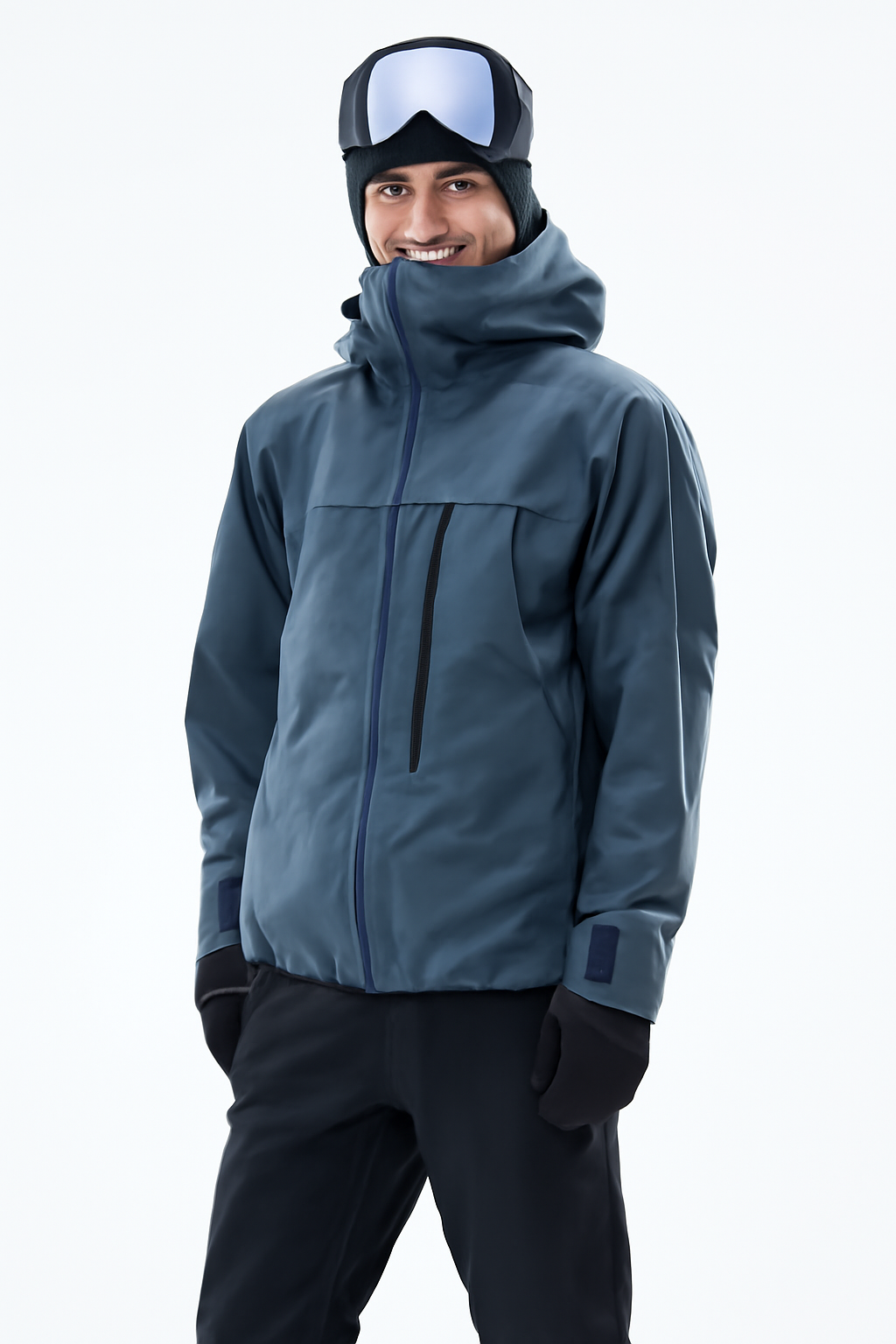 Snowboard Jacket Men Metallic Blue II