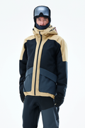 Snowboard Jacket Men Sand/Black/Metallic Blue