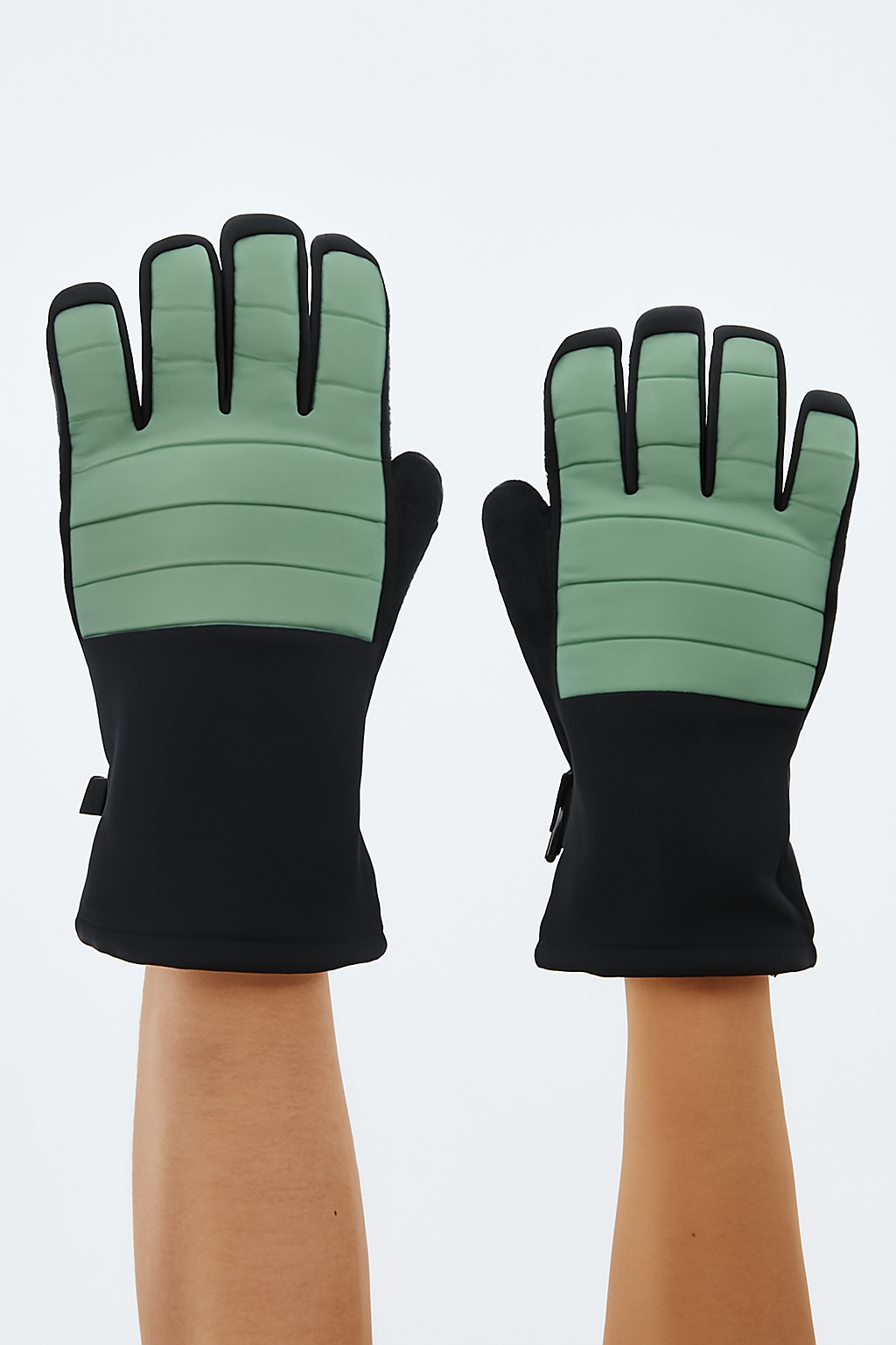 Ski Gloves Faded Green