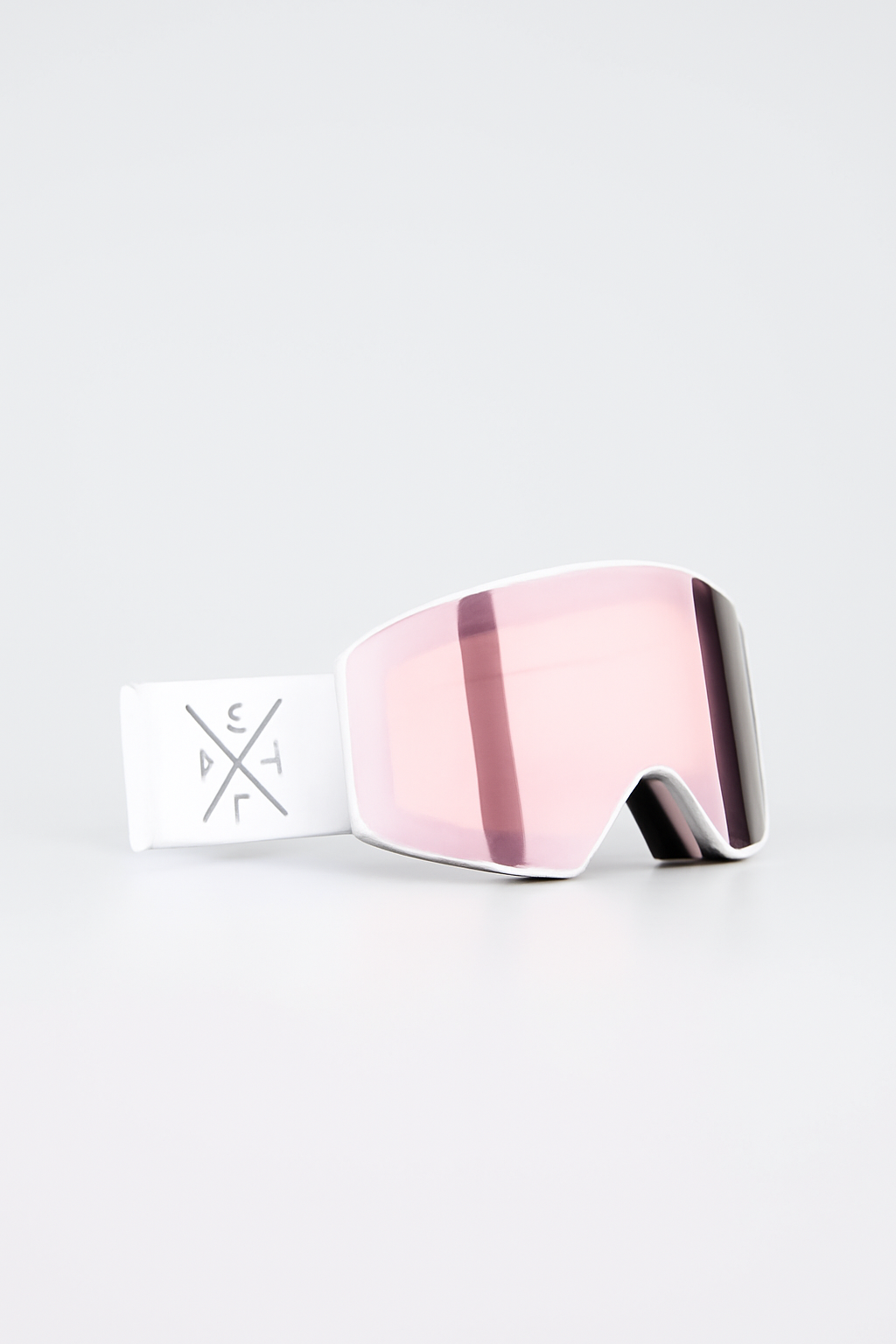 Goggles White with Champagne Mirror