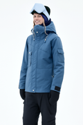 Snowboard Jacket Women Blue Steel