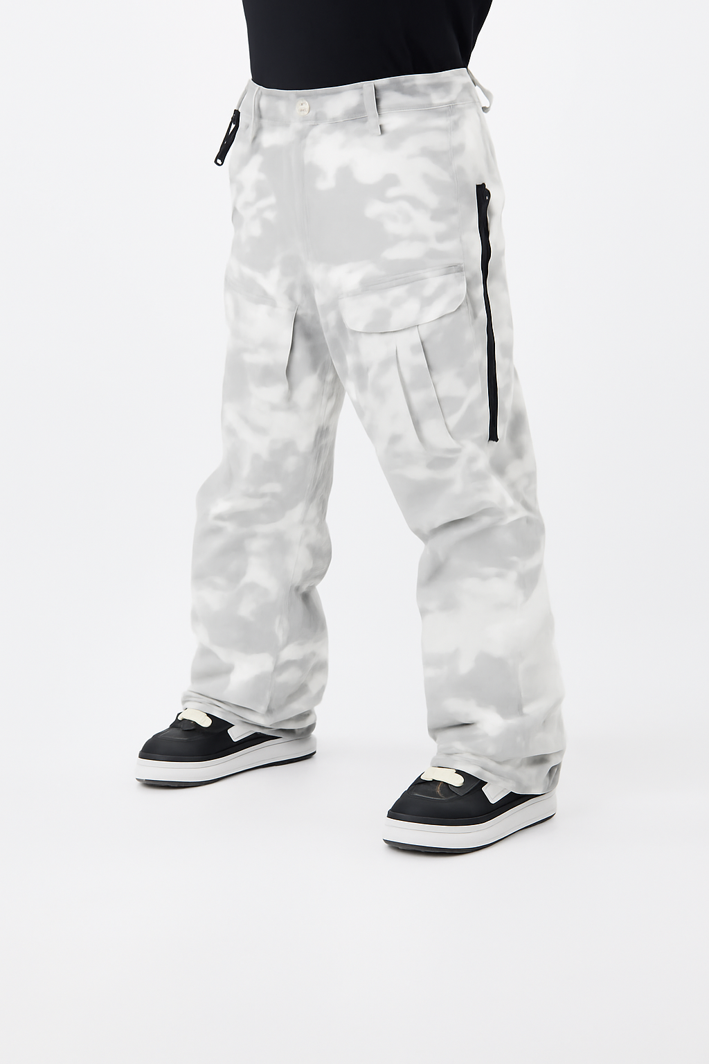 Snowboard Pants Men Grey Camo