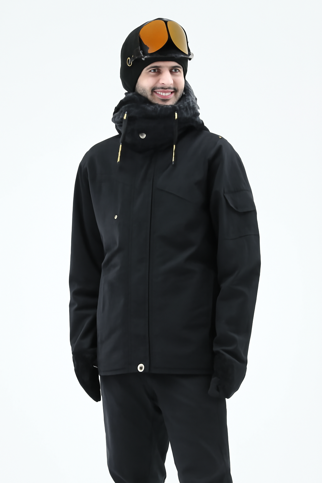 Snowboard Jacket Men Black