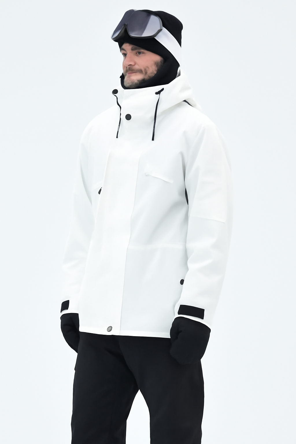 Snowboard Jacket Men Whitish