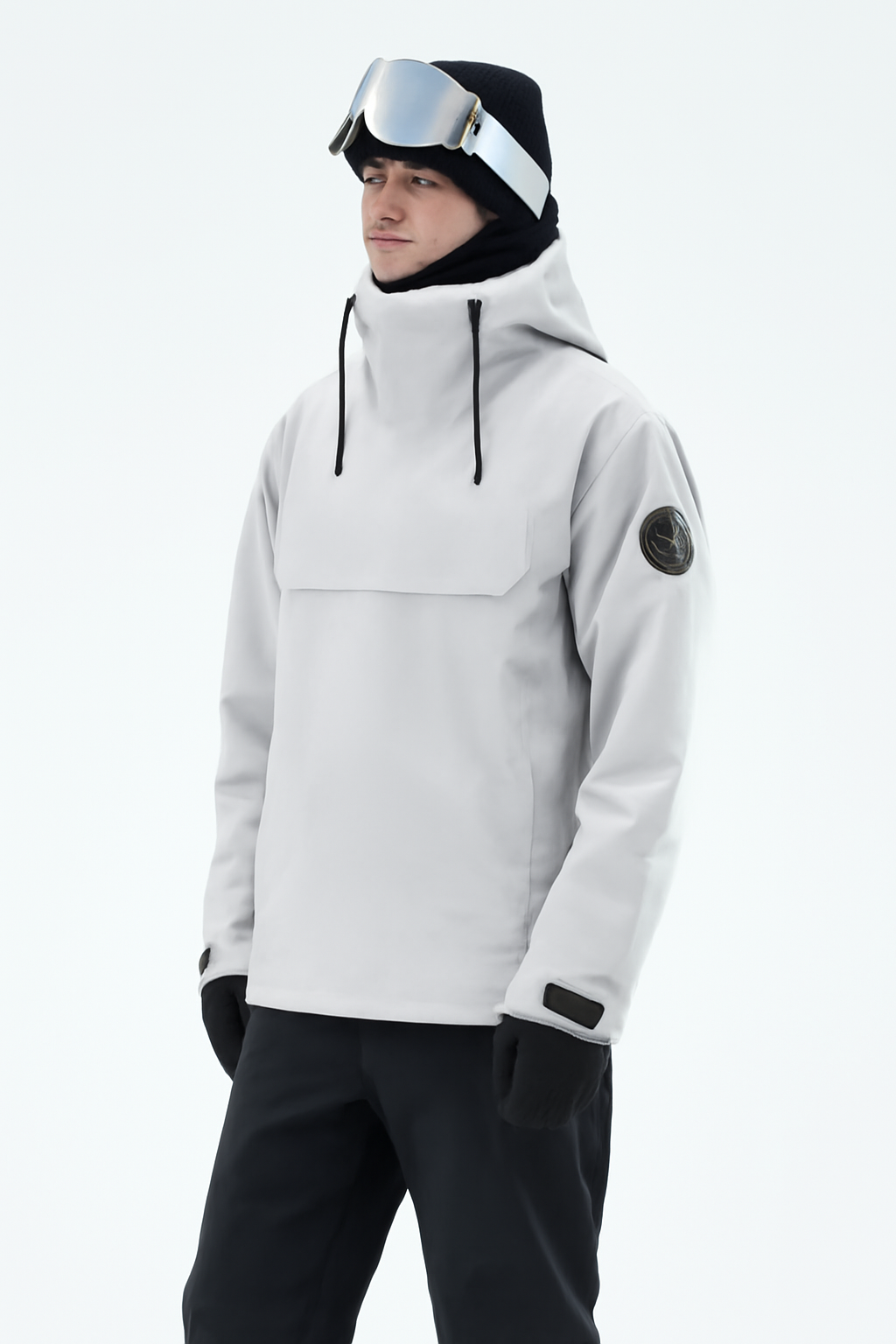 Snowboard Jacket Men Light Grey